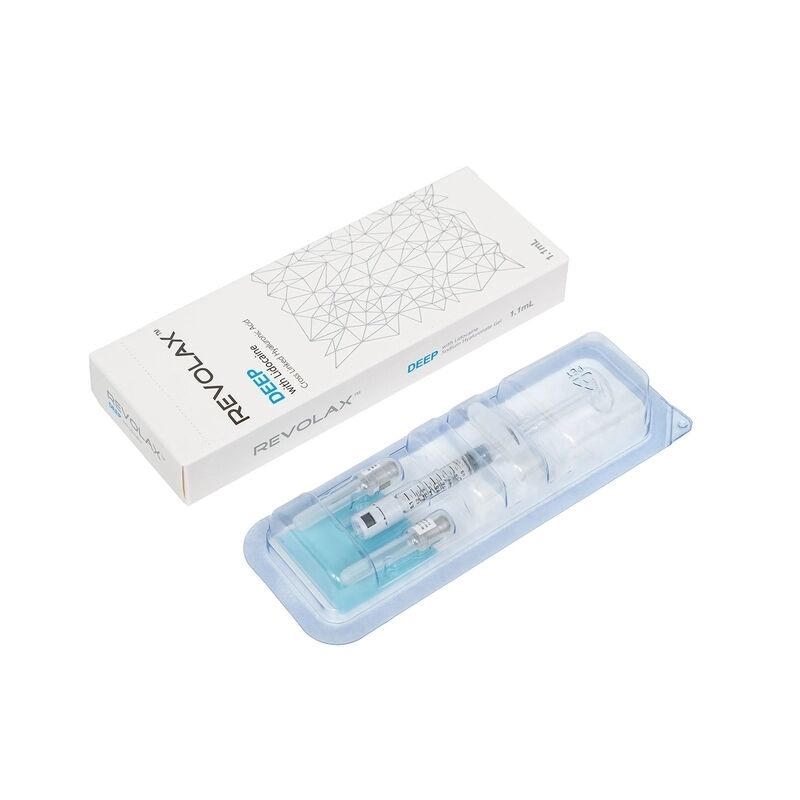 Hyaluronzuur Revolax huidvuller gladde en elastische gel consistentie biedt gezichtsvolumevergroting en rimpel behandeling