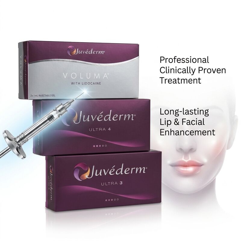 Juvederm Full Face Filler Hyaluronic Acid Dermal Filler for Total Facial Volume Restoration Anti-Aging
