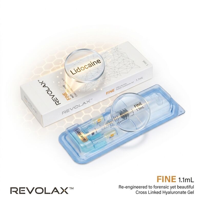 Revolax diepe nasolabiale vouwvuller monofasische kruisgebonden hyaluronzuur huidvuller 1,1 ml 24 mg/ml
