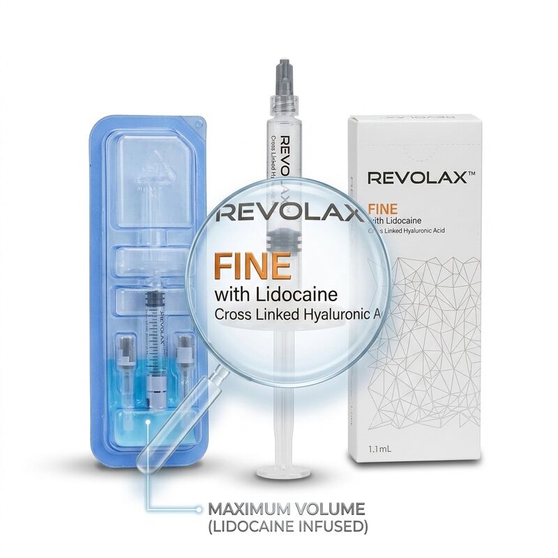 Revolax Sub-Q Kaaklijn Filler Monofasische Hyaluronzuur Dermale Filler 1.1ml voor Kaaklijn Contouring